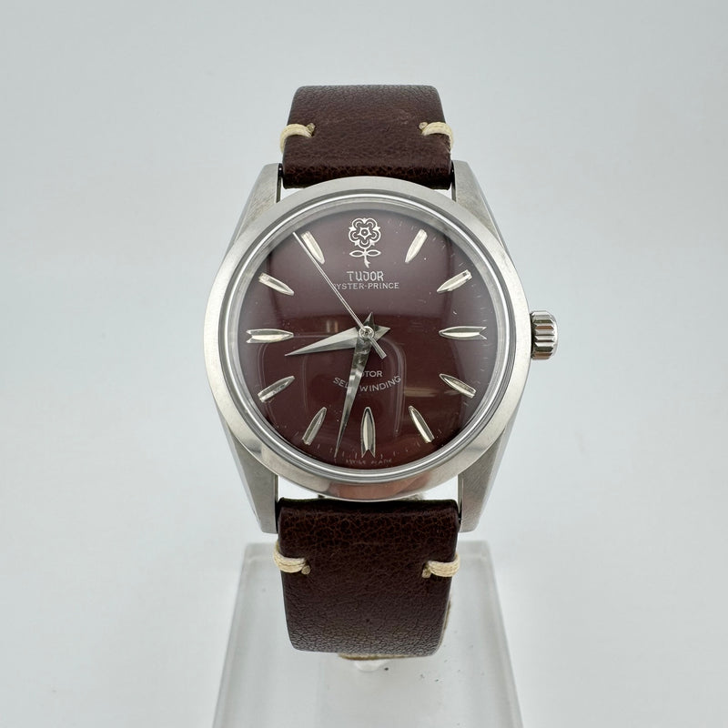TUDOR Big Rose Oyster Prince Ref 7964 Maroon Dial Men&