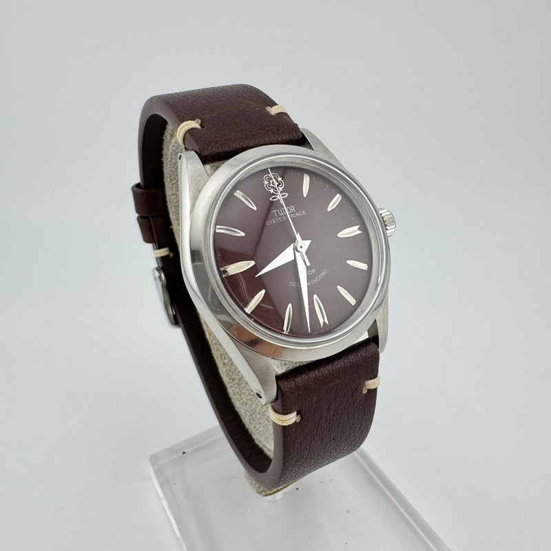 TUDOR Big Rose Oyster Prince Ref 7964 Maroon Dial Men&