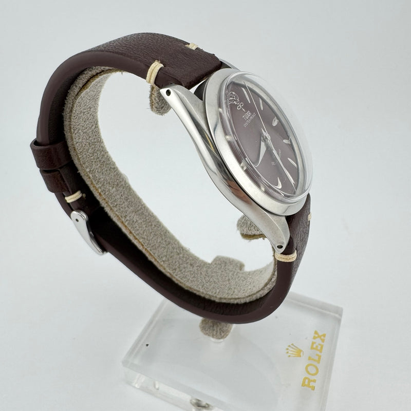 TUDOR Big Rose Oyster Prince Ref 7964 Maroon Dial Men&