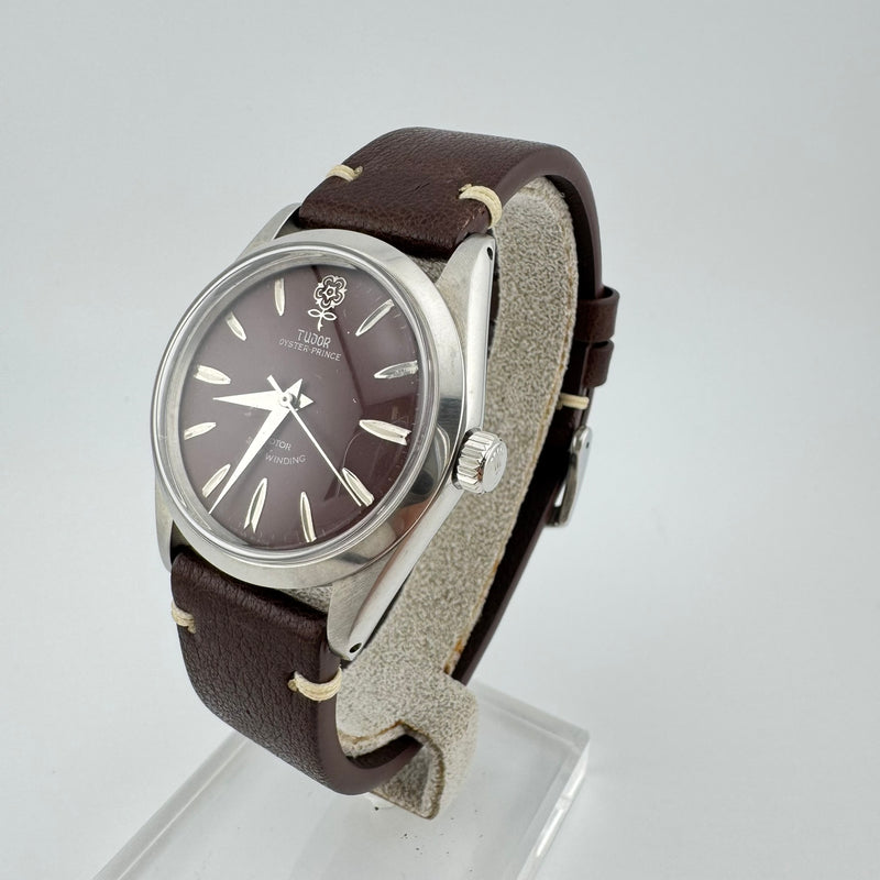 TUDOR Big Rose Oyster Prince Ref 7964 Maroon Dial Men&