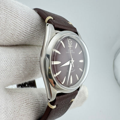 TUDOR Big Rose Oyster Prince Ref 7964 Maroon Dial Men's Automatic Watch