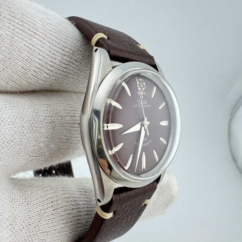 TUDOR Big Rose Oyster Prince Ref 7964 Maroon Dial Men&