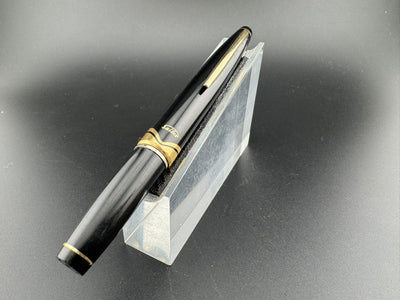 Sailor Pocket Fountain Pen 18K Gold Broad Nib July 1971 Zogan Inlay