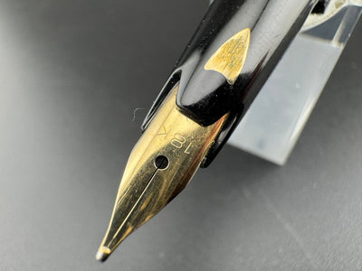 Sailor Pocket Fountain Pen 18K Gold Broad Nib July 1971 Zogan Inlay