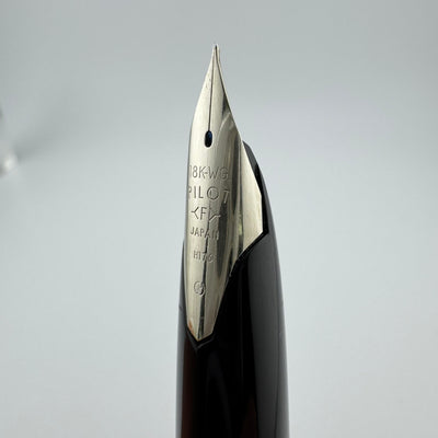 Pilot Custom Engraved Silver Kyomon Heart Sutra Fountain Pen 18K WG Fine Nib