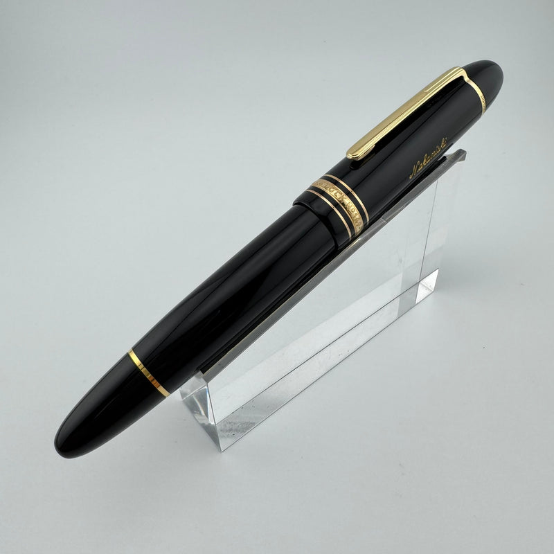 Montblanc Meisterstück No. 149 Fountain Pen 18K Gold Medium Nib Serviced w/Box