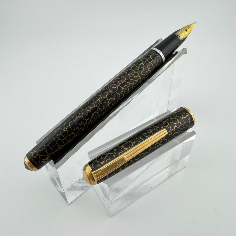 Pilot Super 200 Maki-e Dragonfly Wing Fountain Pen 14K Gold Fine Nib Unrestored