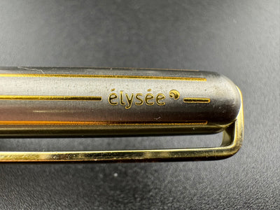 Elysee World Stainless Steel W/24K Gold Plate Body & Cap Fine Steel Nib  Fountain Pen