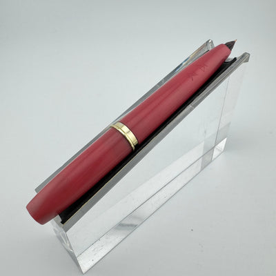 Platinum Pink & Silver Pocket Fountain Pen 14K Gold Extra-Fine Nib