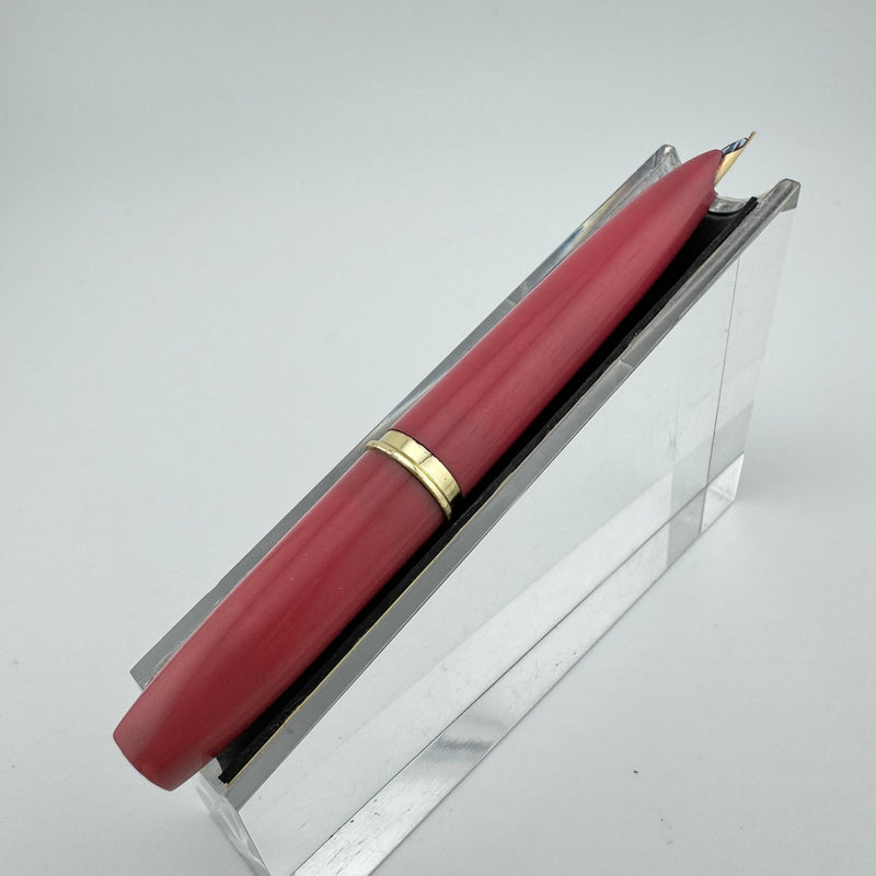 Platinum Pink & Silver Pocket Fountain Pen 14K Gold Extra-Fine Nib