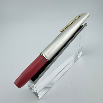 Platinum Pink & Silver Pocket Fountain Pen 14K Gold Extra-Fine Nib