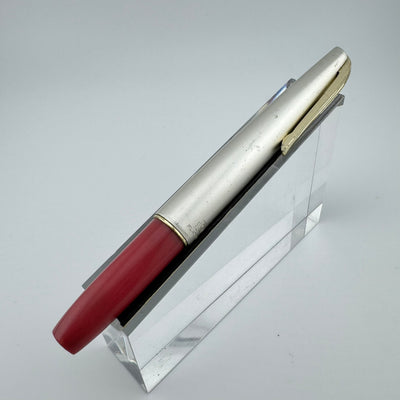 Platinum Pink & Silver Pocket Fountain Pen 14K Gold Extra-Fine Nib