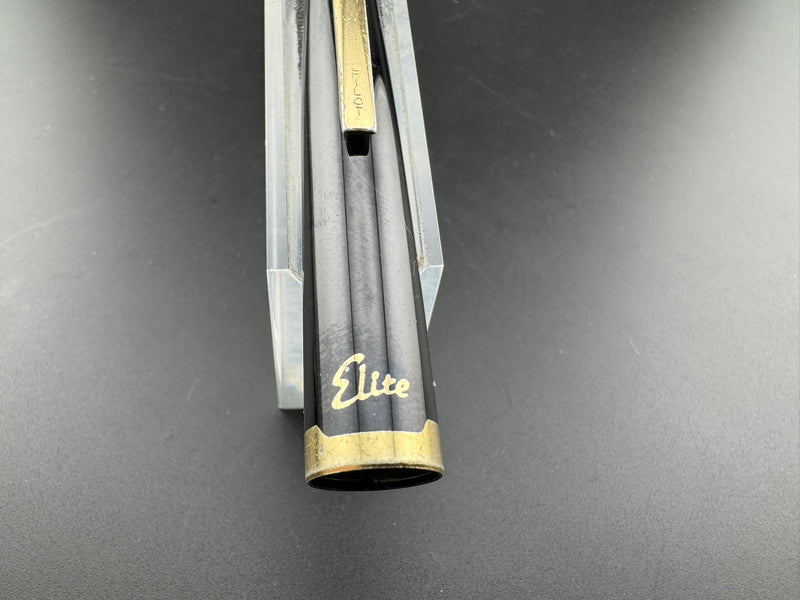 Pilot Elite Pocket Fountain Pen 18K Gold Manifold Medium Nib Jun 1973