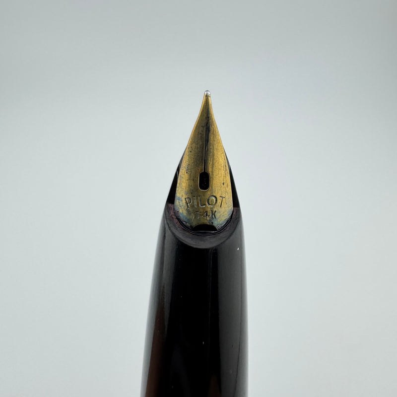 Pilot S80-V Black Resin Fountain Pen 14K Gold Extra-Fine Nib 1964
