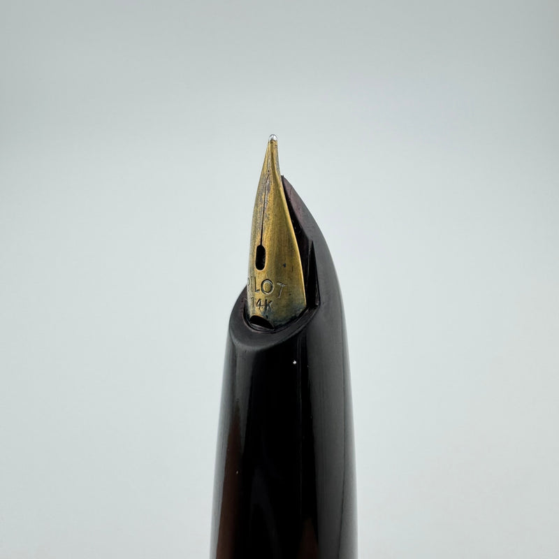 Pilot S80-V Black Resin Fountain Pen 14K Gold Extra-Fine Nib 1964