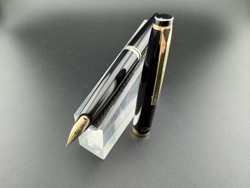 Pilot Elite Pocket Fountain Pen 14K Gold Fine Nib Sept 1976