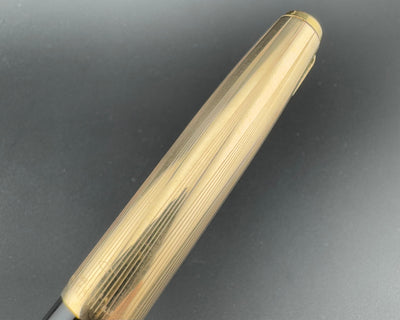 Parker 51 Aerometric Gold Filled Cap Fountain Pen 14K Gold F Nib