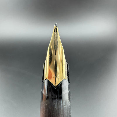 Montblanc No. 220 Brushed Resin Fountain Pen 14K Gold Fine Nib Serviced