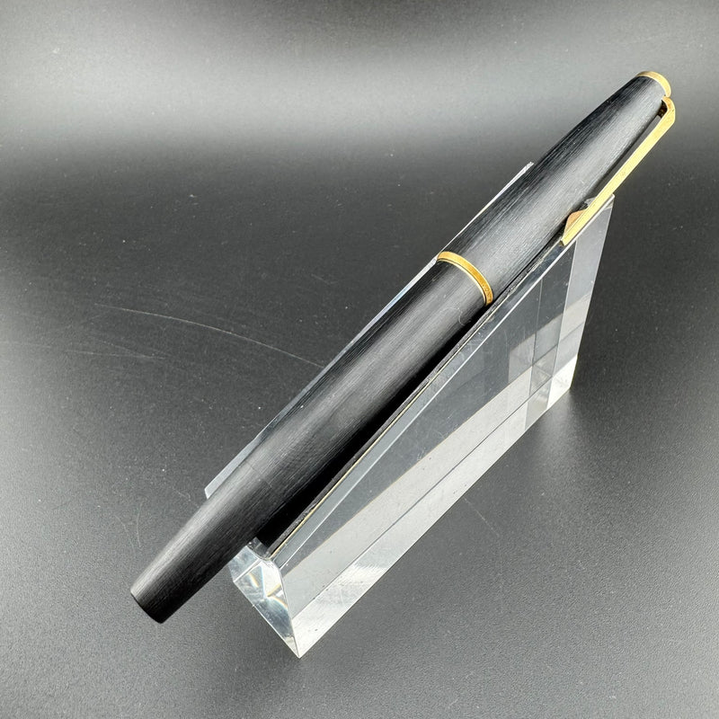 Montblanc No. 220 Brushed Resin Fountain Pen 14K Gold Fine Nib Serviced