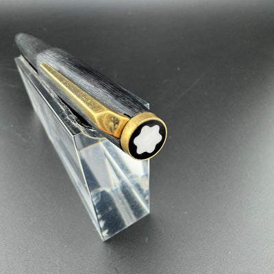 Montblanc No. 220 Brushed Resin Fountain Pen 14K Gold Fine Nib Serviced