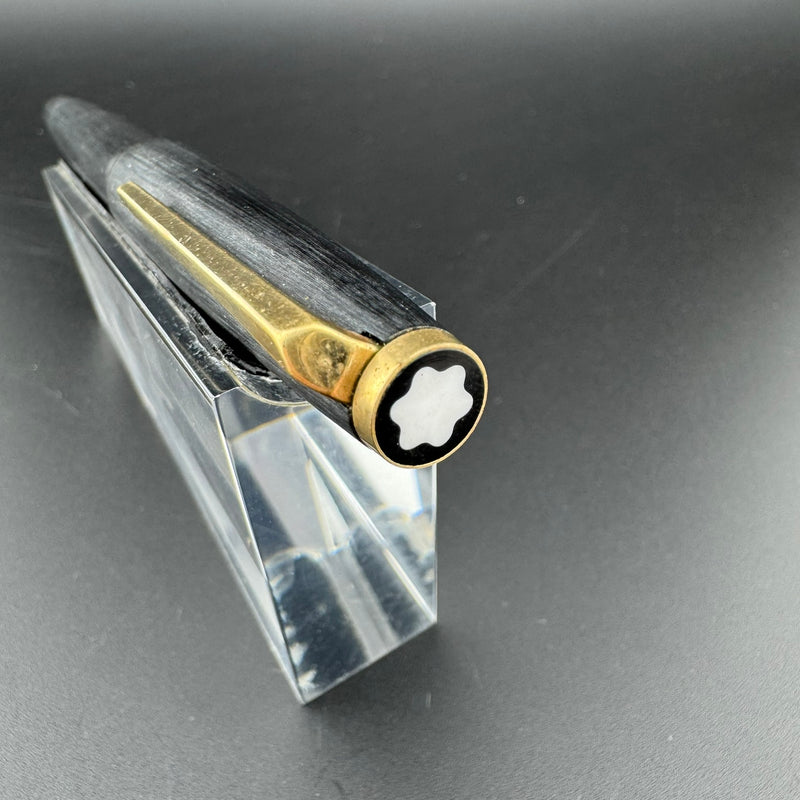 Montblanc No. 220 Brushed Resin Fountain Pen 14K Gold Fine Nib Serviced