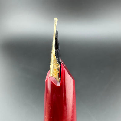 Montblanc 220P Red Resin C/C Fountain Pen GP Steel Fine Nib