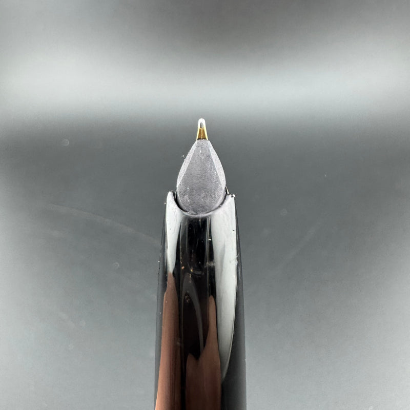 Montblanc No. 22 Black Resin Fountain Pen 14K Gold Extra-Fine Nib Serviced