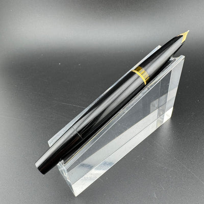 Montblanc No. 22 Black Resin Fountain Pen 14K Gold Extra-Fine Nib Serviced