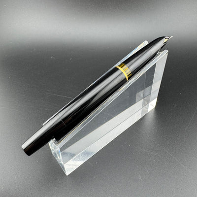 Montblanc No. 22 Black Resin Fountain Pen 14K Gold Extra-Fine Nib Serviced