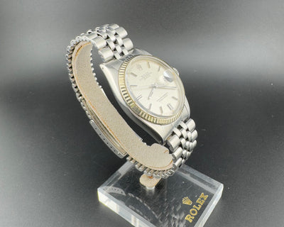 Rolex Datejust Ref. 1601 Silver Mosaic Dial Men's Automatic Watch