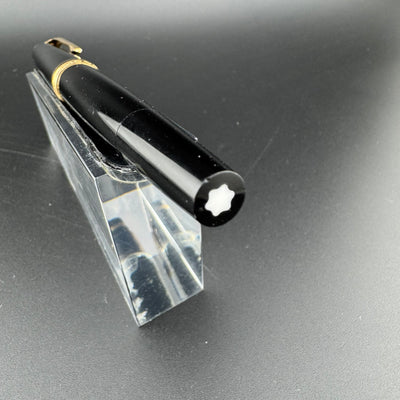 Montblanc No. 22 Black Resin Fountain Pen 14K Gold Extra-Fine Nib Serviced