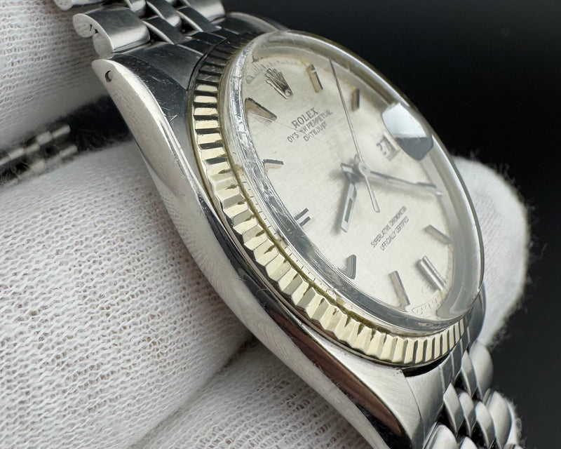 Rolex Datejust Ref. 1601 Silver Mosaic Dial Men&