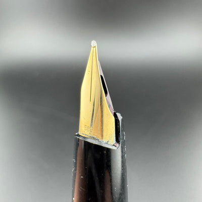 Montblanc No. 320 Black Resin Fountain Pen 14K Gold Extra-Fine Nib Serviced