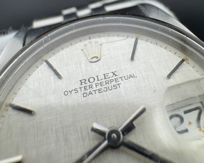 Rolex Datejust Ref. 1601 Silver Mosaic Dial Men's Automatic Watch