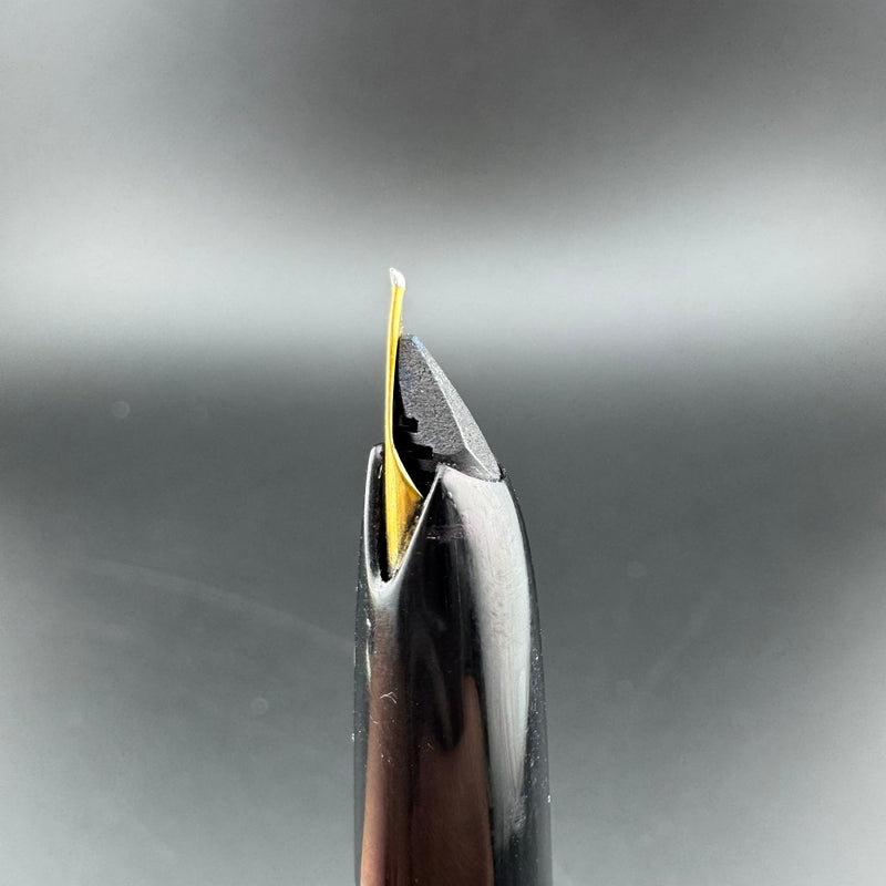 Montblanc Meisterstück No. 82 Rolled Gold Fountain Pen 18K Gold Fine Nib Serviced