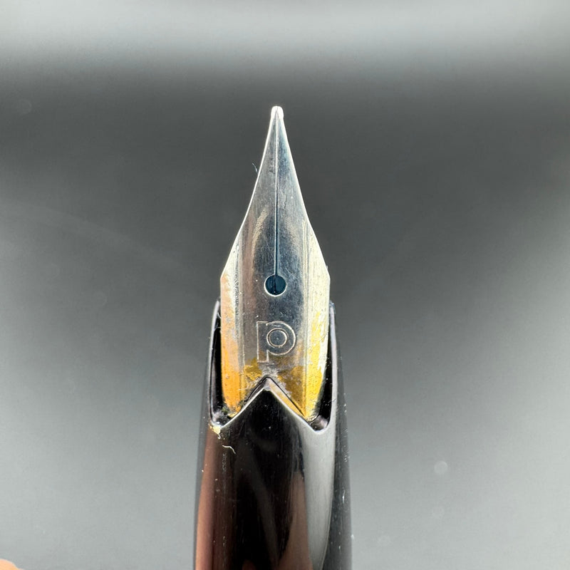 Platinum Black & Silver Pocket Fountain Pen GP Steel Extra-Fine Nib