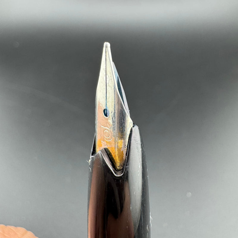 Platinum Black & Silver Pocket Fountain Pen GP Steel Extra-Fine Nib