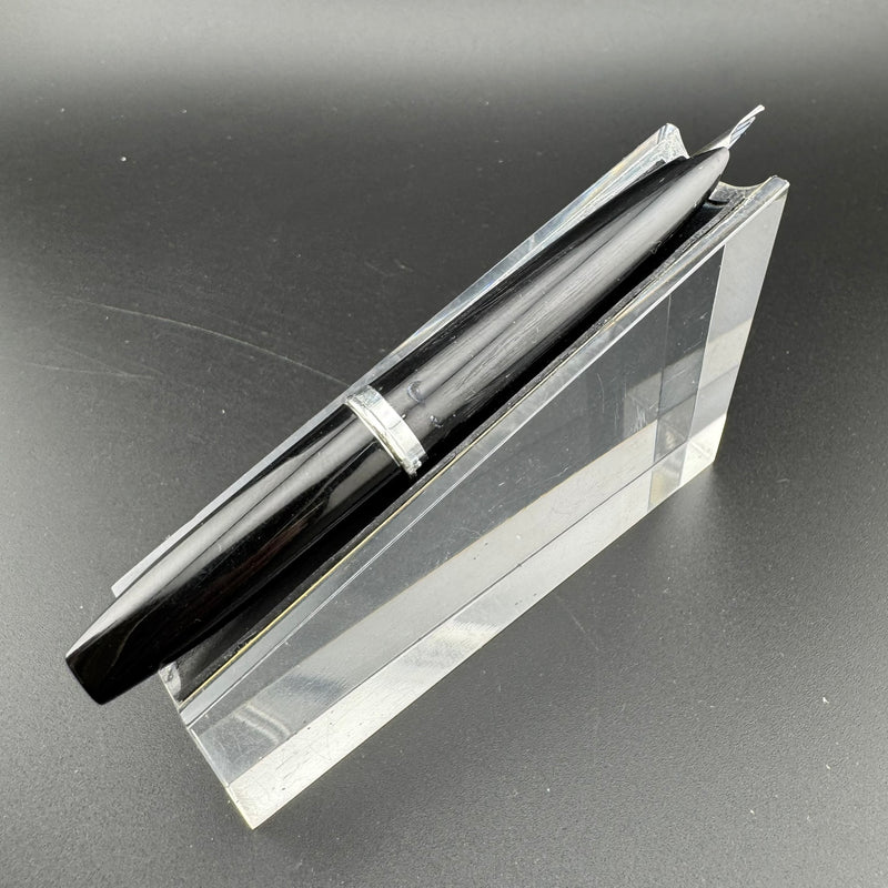 Platinum Black & Silver Pocket Fountain Pen GP Steel Extra-Fine Nib