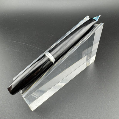 Platinum Black & Silver Pocket Fountain Pen GP Steel Extra-Fine Nib