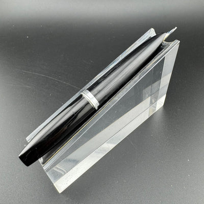 Platinum Black & Silver Pocket Fountain Pen GP Steel Extra-Fine Nib