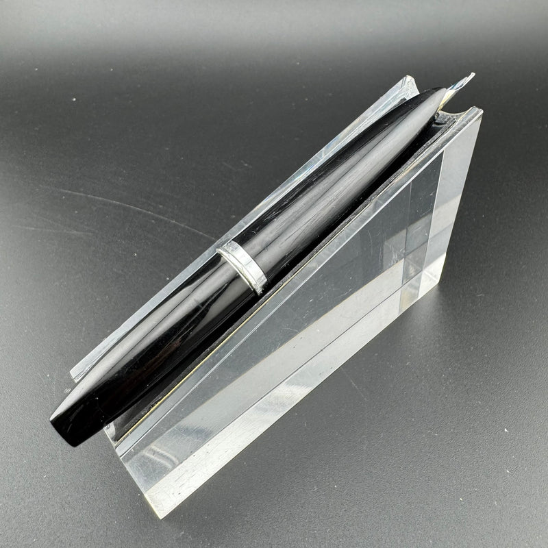 Platinum Black & Silver Pocket Fountain Pen GP Steel Extra-Fine Nib