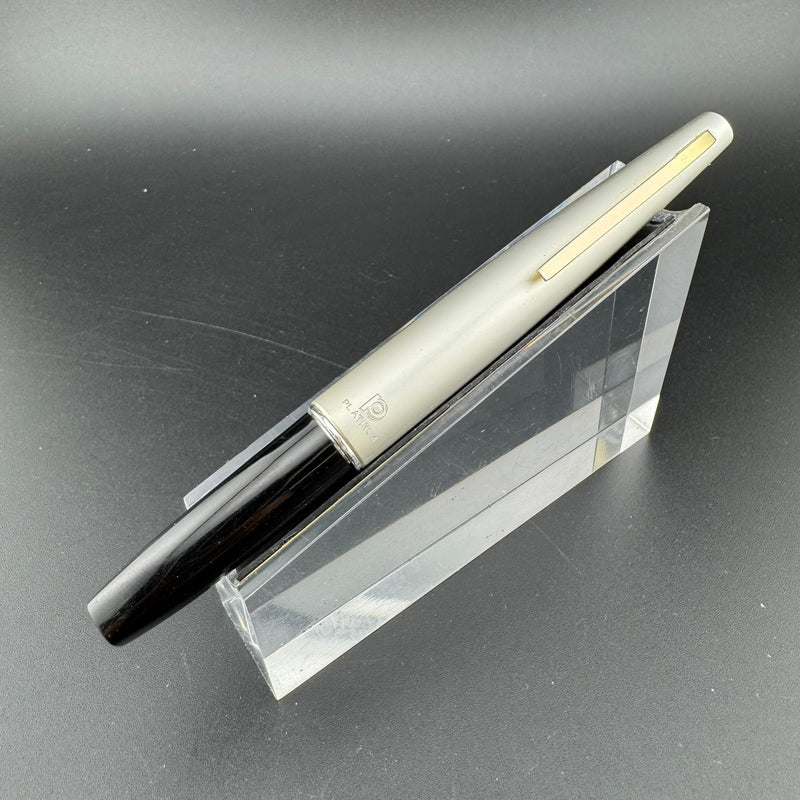 Platinum Black & Silver Pocket Fountain Pen GP Steel Extra-Fine Nib