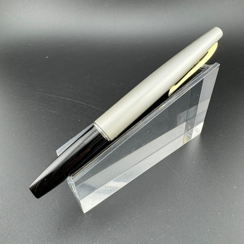 Platinum Black & Silver Pocket Fountain Pen GP Steel Extra-Fine Nib