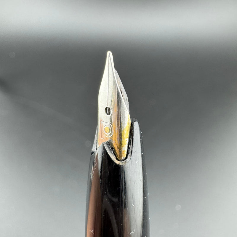 Platinum Silver & Black Pocket Fountain Pen GP Steel Extra-Fine Nib
