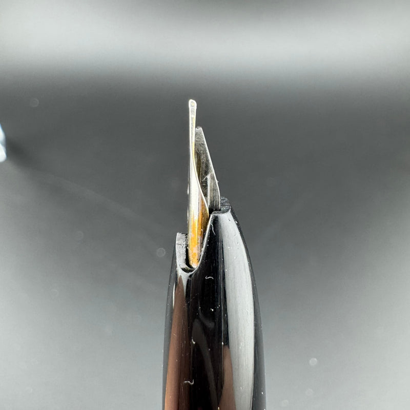 Platinum Silver & Black Pocket Fountain Pen GP Steel Extra-Fine Nib