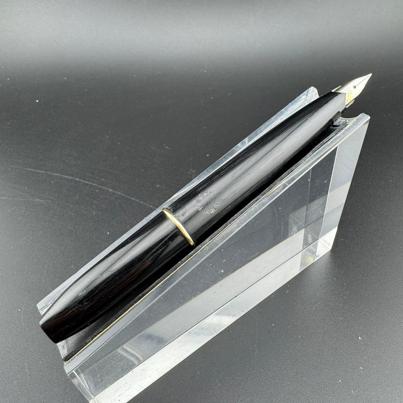 Platinum Silver & Black Pocket Fountain Pen GP Steel Extra-Fine Nib