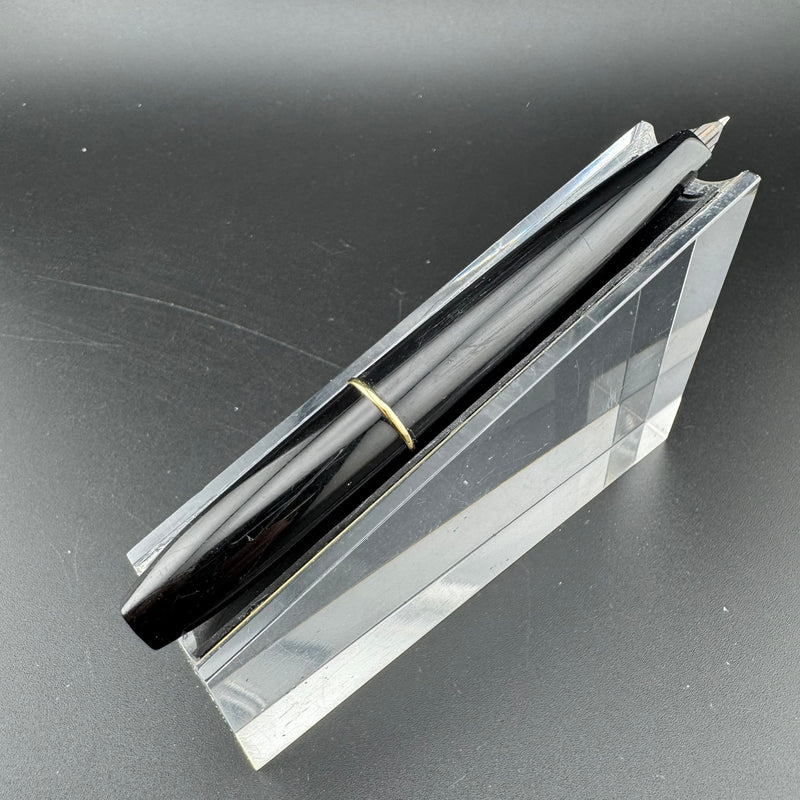 Platinum Silver & Black Pocket Fountain Pen GP Steel Extra-Fine Nib