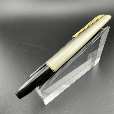 Platinum Silver & Black Pocket Fountain Pen GP Steel Extra-Fine Nib