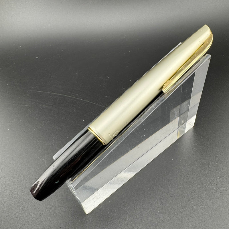 Platinum Silver & Black Pocket Fountain Pen GP Steel Extra-Fine Nib