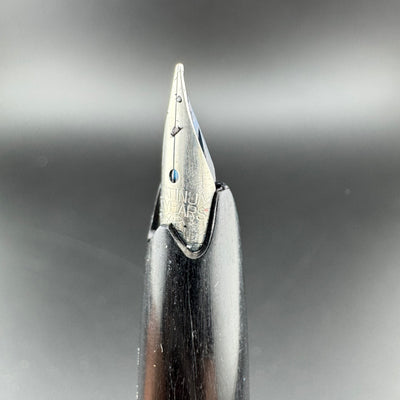 Platinum Black & Silver Fountain Pen Steel Iridium Fine Nib